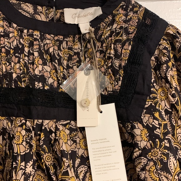 ✨ Anthropologie Rafia Lace Blouse Sz M - Picture 8 of 10